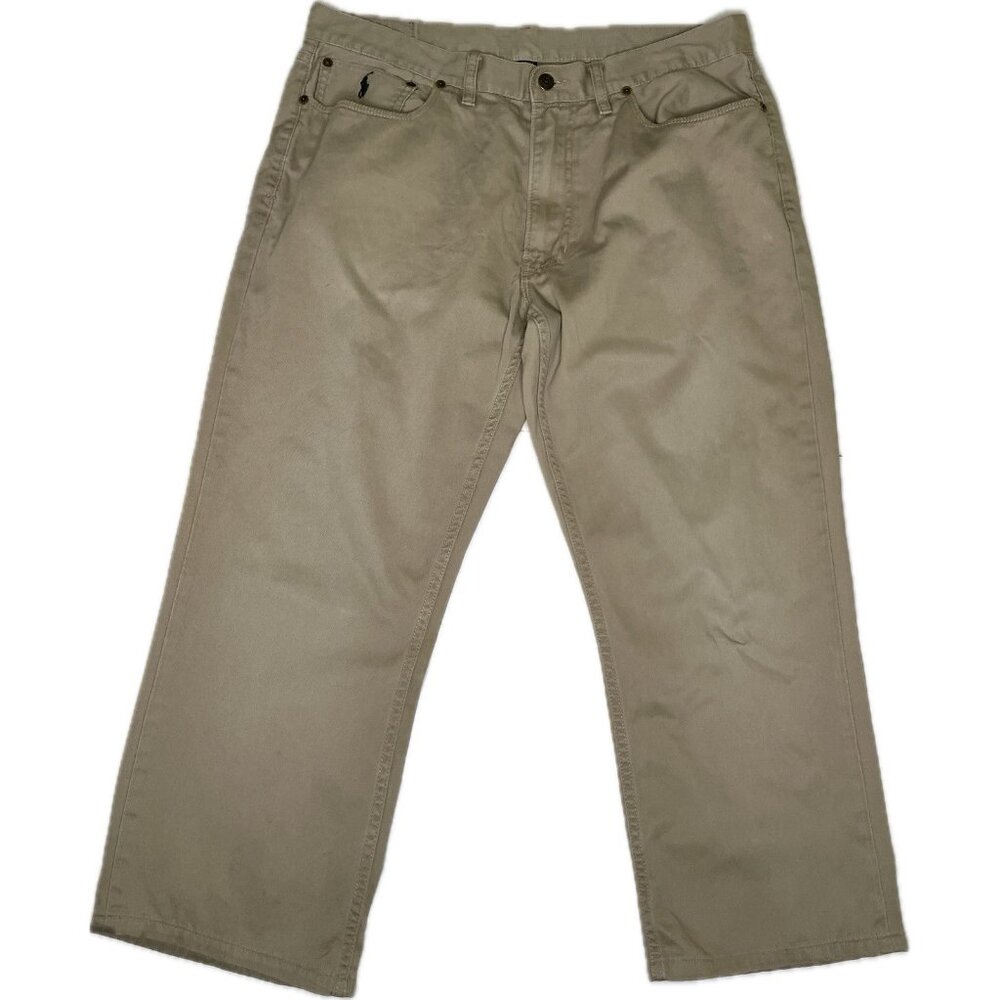 Polo Ralph Lauren 650 Straight Khaki Twill Jeans 36x25